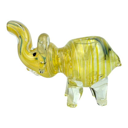 4.5" Elephant Fume WigWag - Glass Hand Pipe (Assorted Colors)