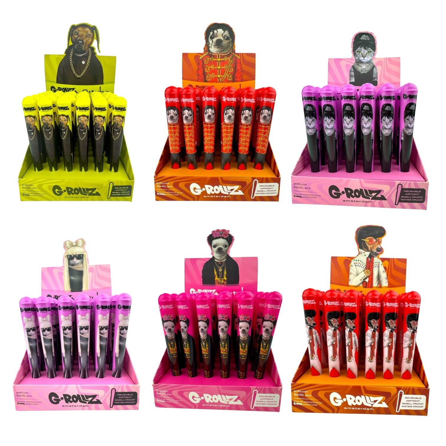 G-Rollz G-Tubes Plastic Cone Holders (36ct Display)