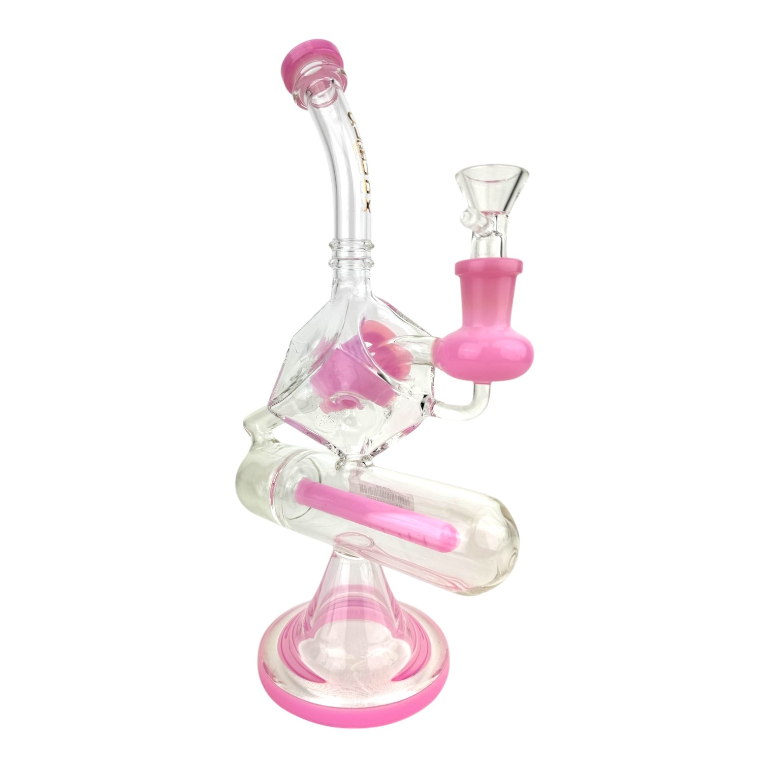 Cali Cloud X 10.5" Inline Perc Tube Square Bent Neck Water Pipe "WP14"