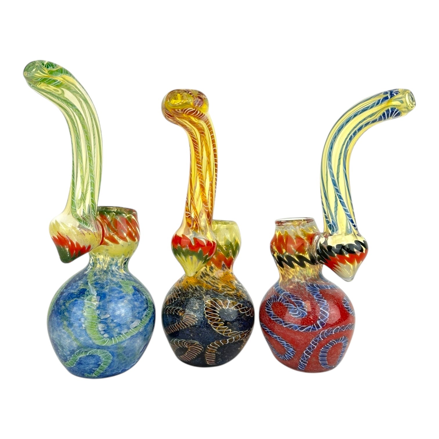 7" Tea Pot  Glass Bubbler - Assorted Colors