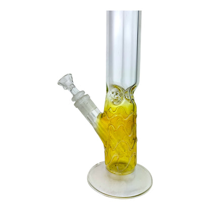 18" Straight Vase Glass Water Pipe