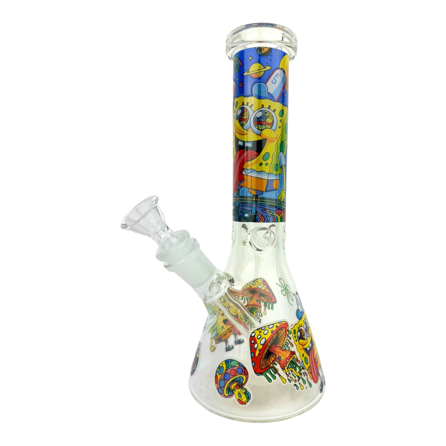10" Sponge Character Beaker Glass Water Pipe (Assorted)