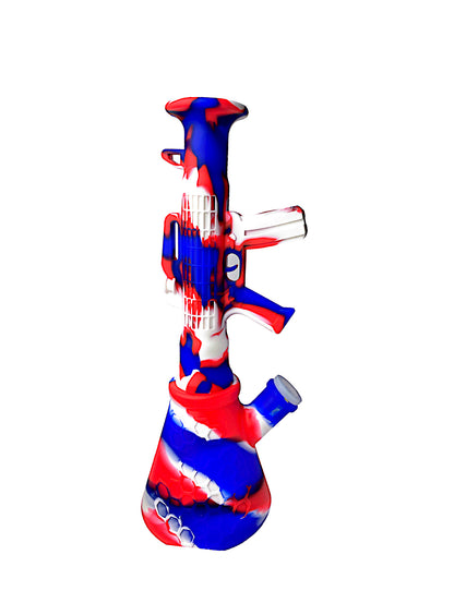 11" Rifle Gun Beaker Silicone Water Pipe