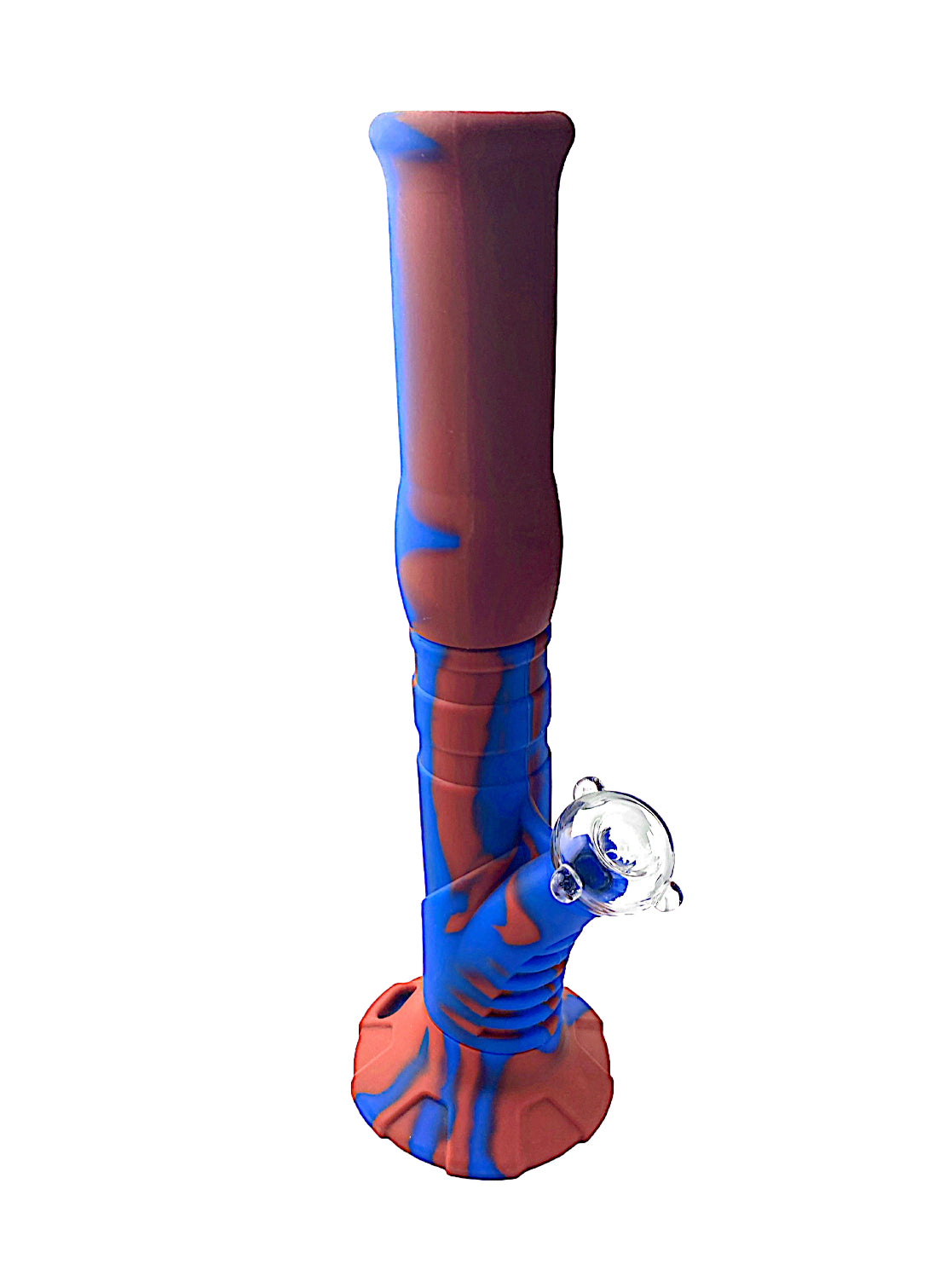 14" 2-Piece Silicone Water Pipe