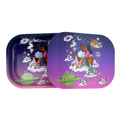 3D Small Rolling Tray With Magnetic Lid 5" x 7"