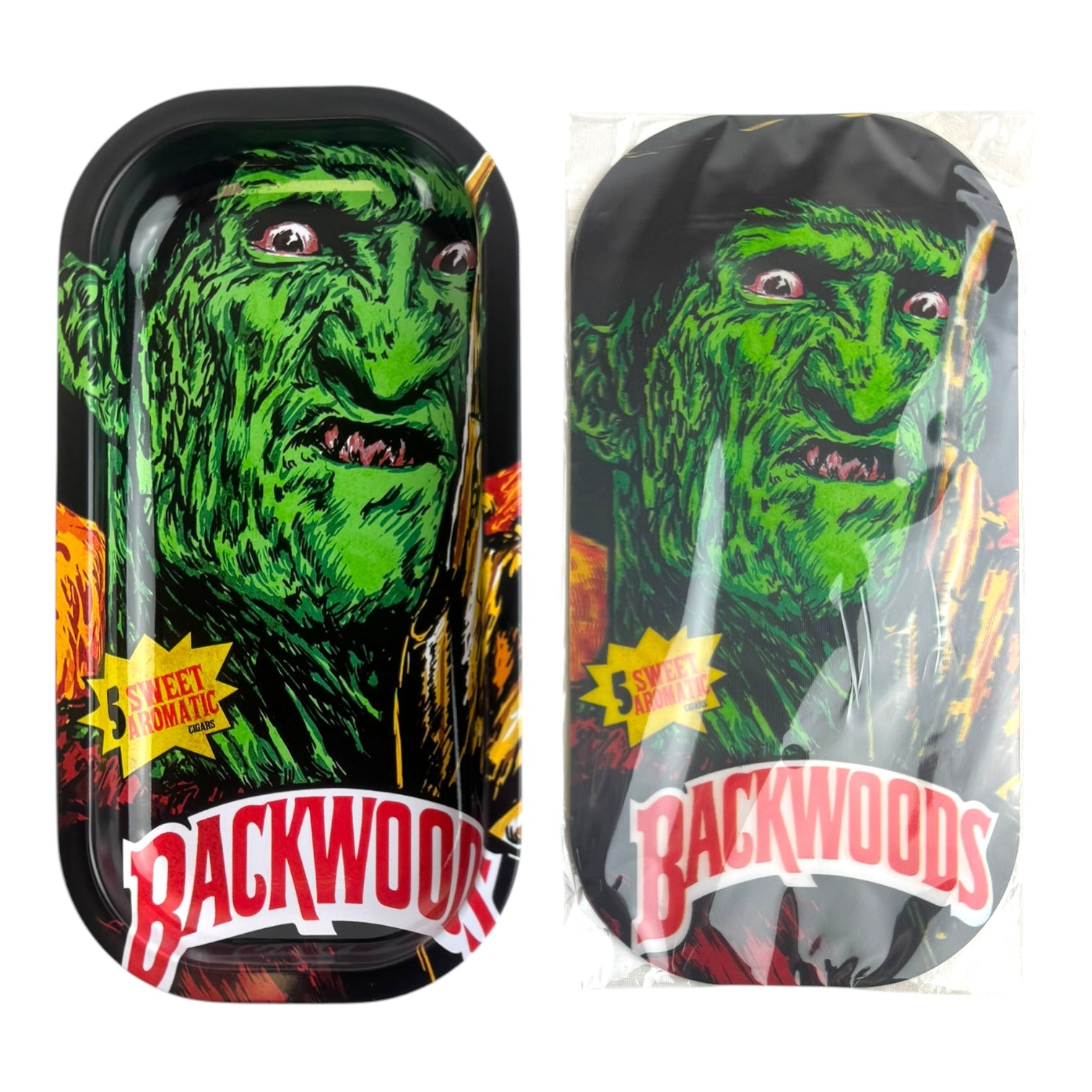 BW 3D Small Metal Rolling Tray with Magnetic