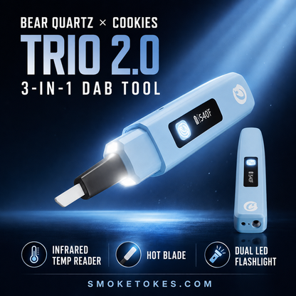 Bear Quartz x Cookie Trio 2.0  (3-in-1 Dab Tool)