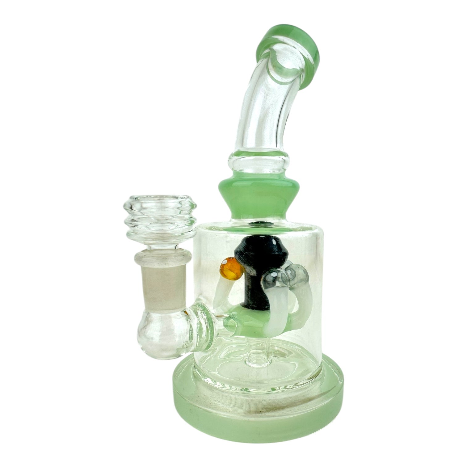 7" Mushroom Perc Glass Water Pipe