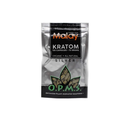 OPMS Kratom Silver Capsules 120 Count