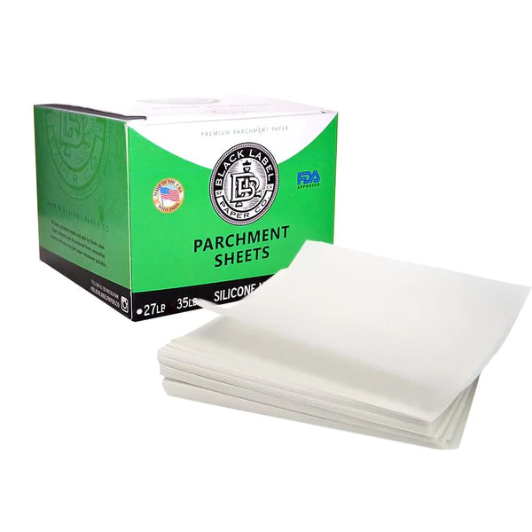 Black Label Parchment Paper Silicone Ultra 4X4 27 Lb 1000 Sheets