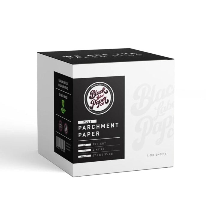 Black Label Plus Parchment Paper 4"x4" 27 Lb 1000 Sheets