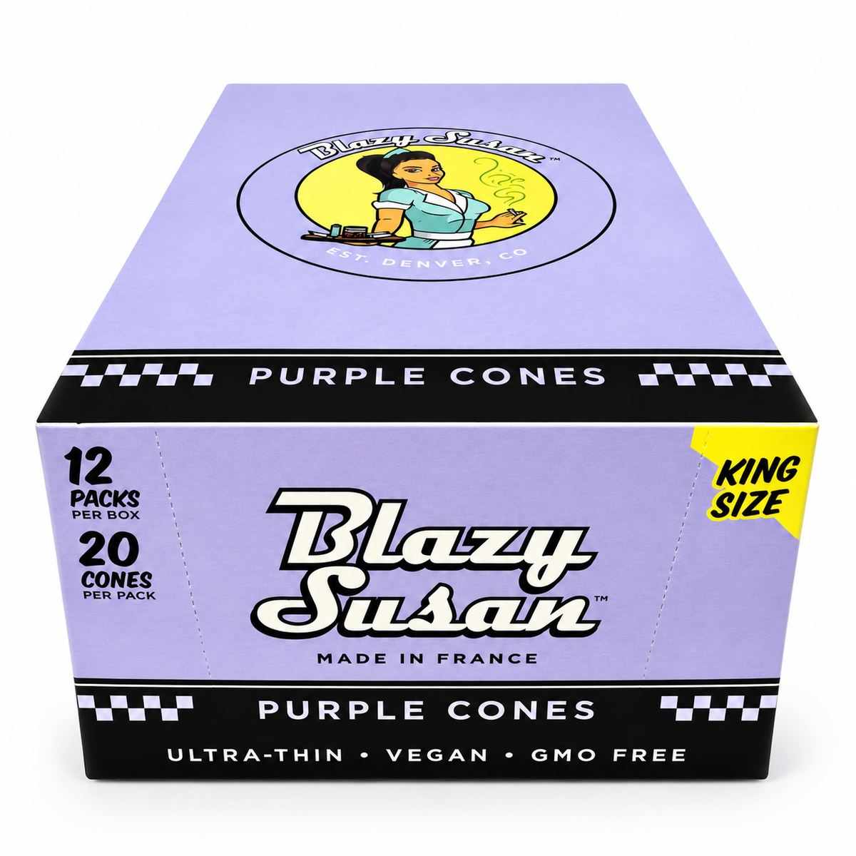 Blazy Susan King Size Pre Rolled Cones (12 Pack x 20 Per Pack)