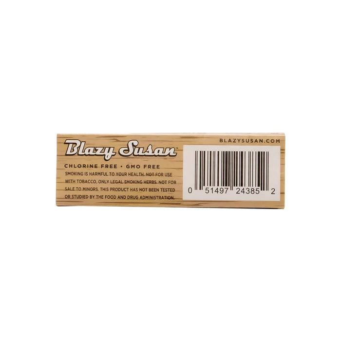 Blazy Susan Unbleached 1 1/4" Size Rolling Papers - 50 Packs Per Display