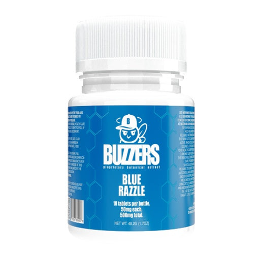"Buzzers" 50mg - 10ct Bottle 6Btls/Dis I 30 Display