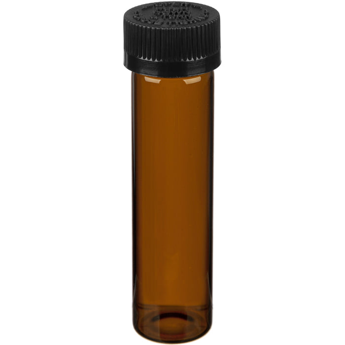 Brown Glass Pre-Roll Tubes with Cap