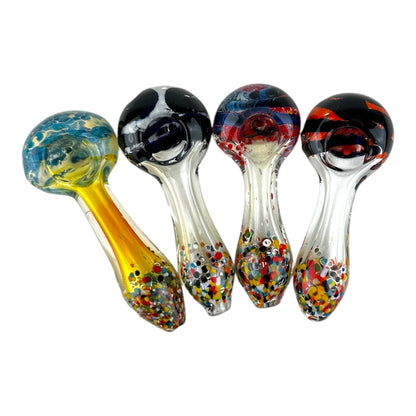 4" Glass Hand Pipe - Assorted Colors 