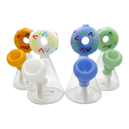 5.5" Donut Beaker Glass Water Pipe