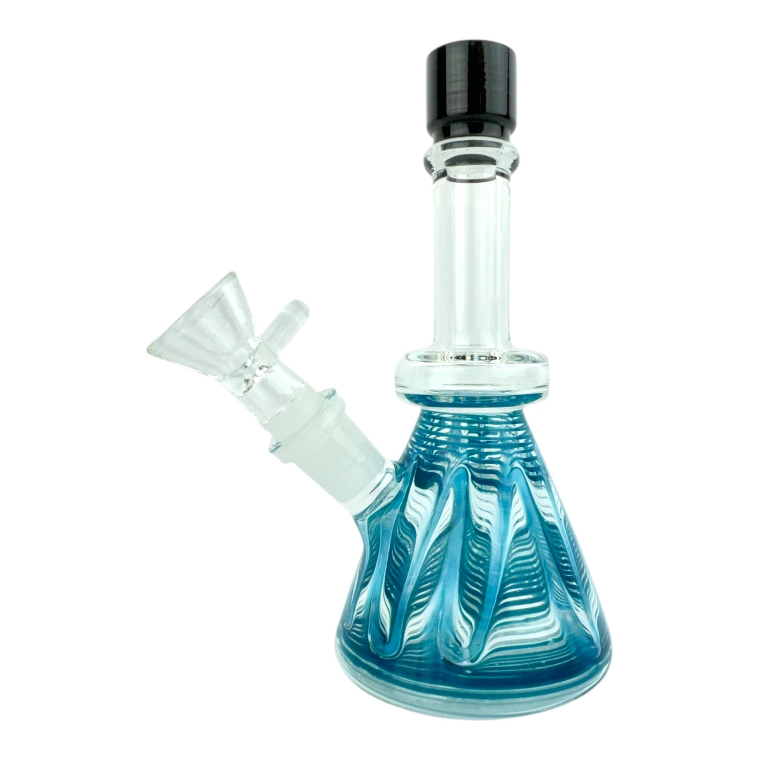6.5" Mini Color Straight Tube Bent Neck Water Pipe