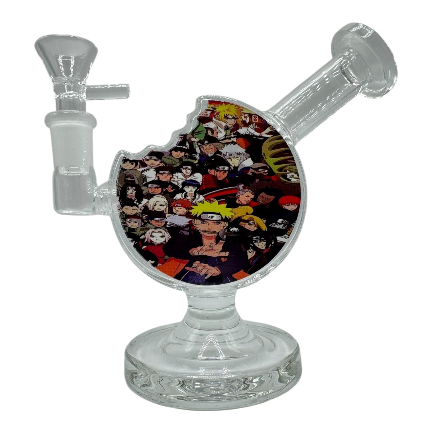  6" Cookie Bite Glass Water Pipe