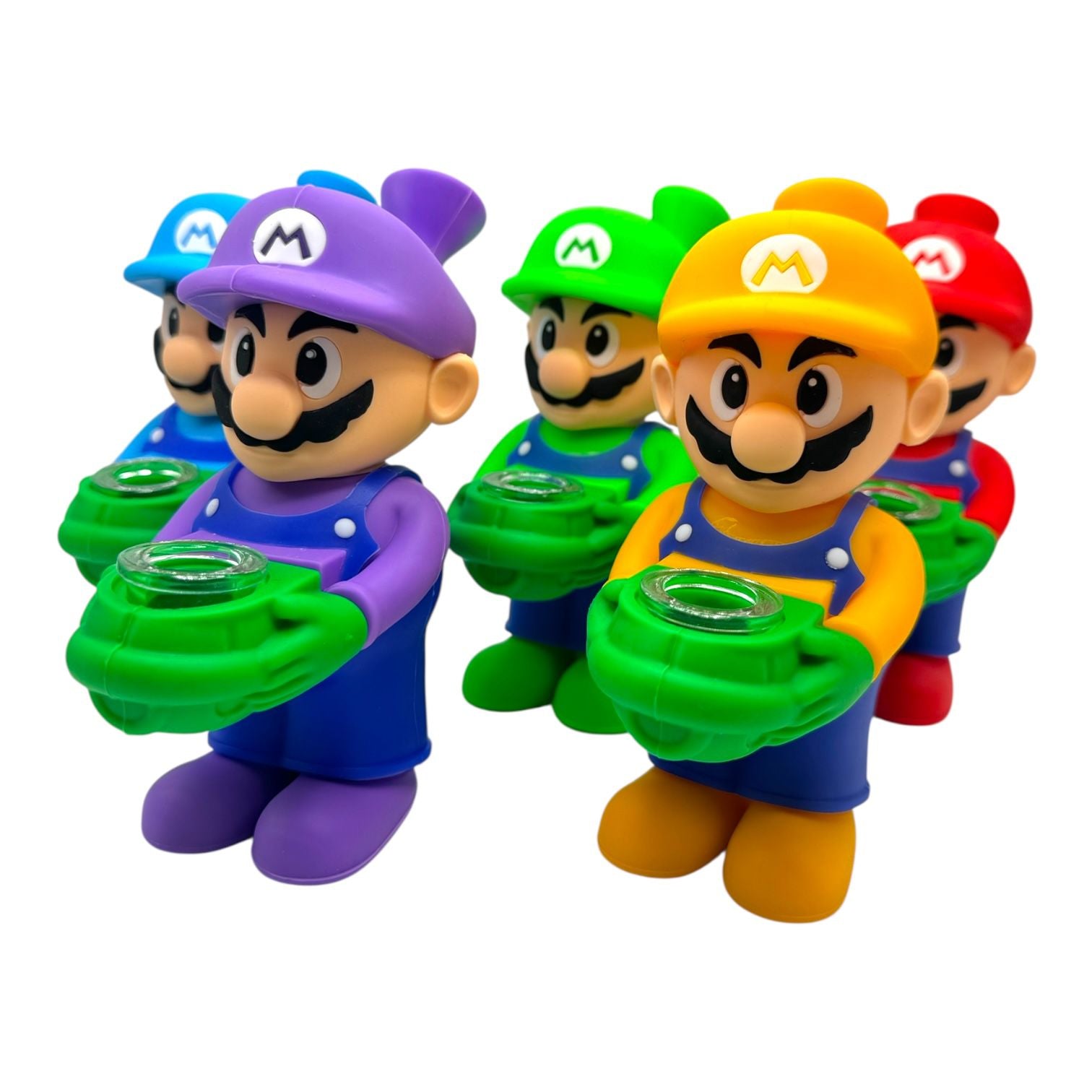 6" Mario Silicone Water Pipe 