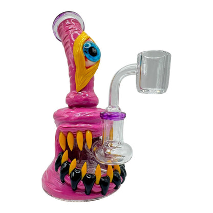  7" 3D Monster Glass Beaker Water Pipe