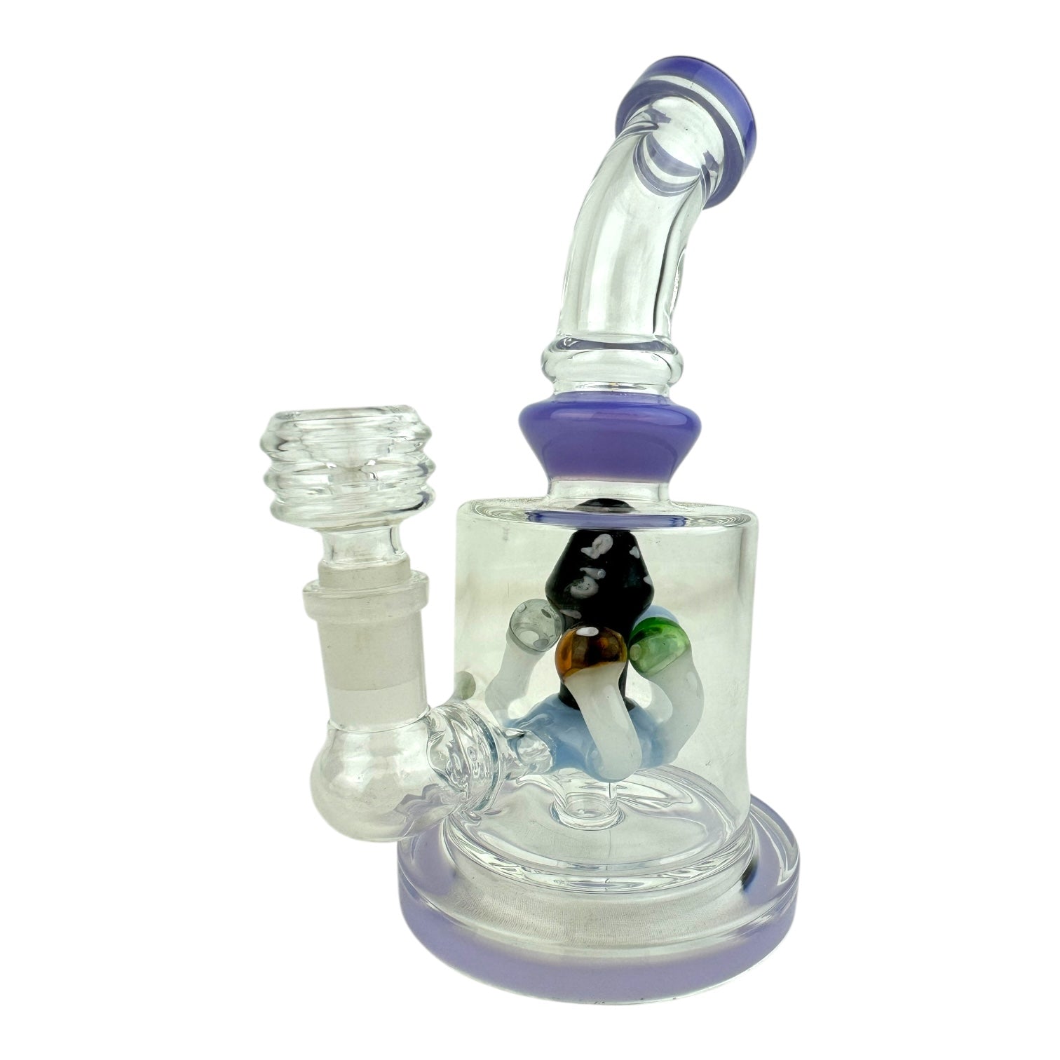 7" Mushroom Perc Glass Water Pipe