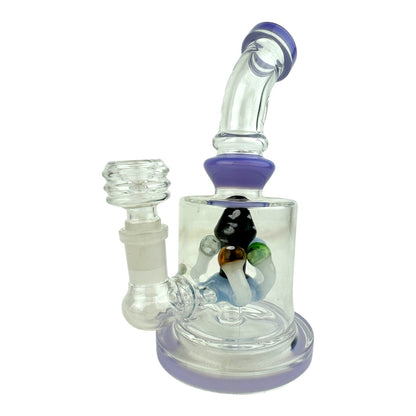 7" Mushroom Perc Glass Water Pipe