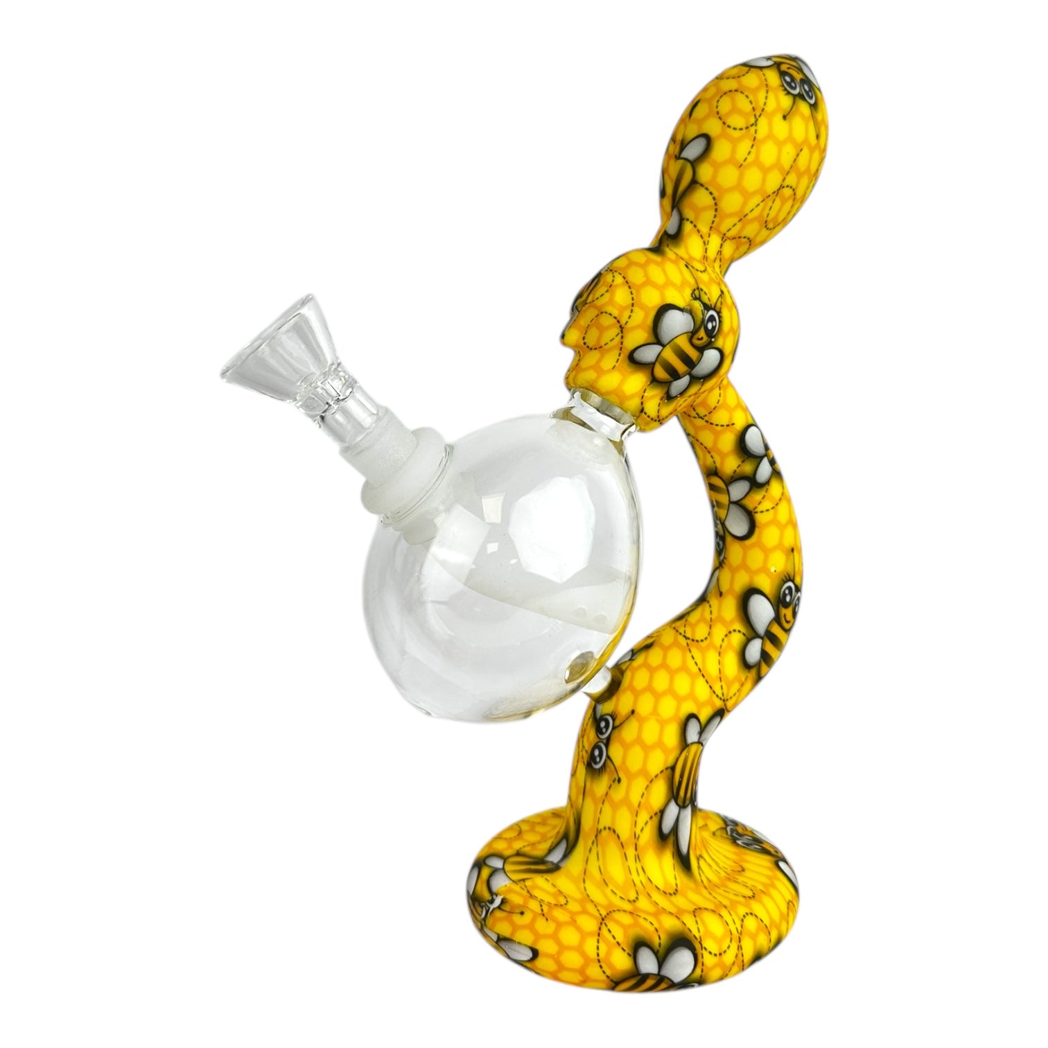 8" Telescope Silicone Glass Water Pipe