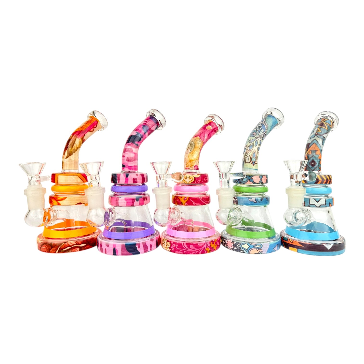 9.5” Heart Glass Water Pipe