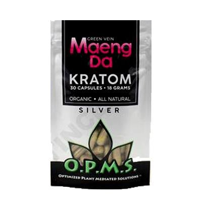 OPMS Kratom Silver Capsules 30 Count