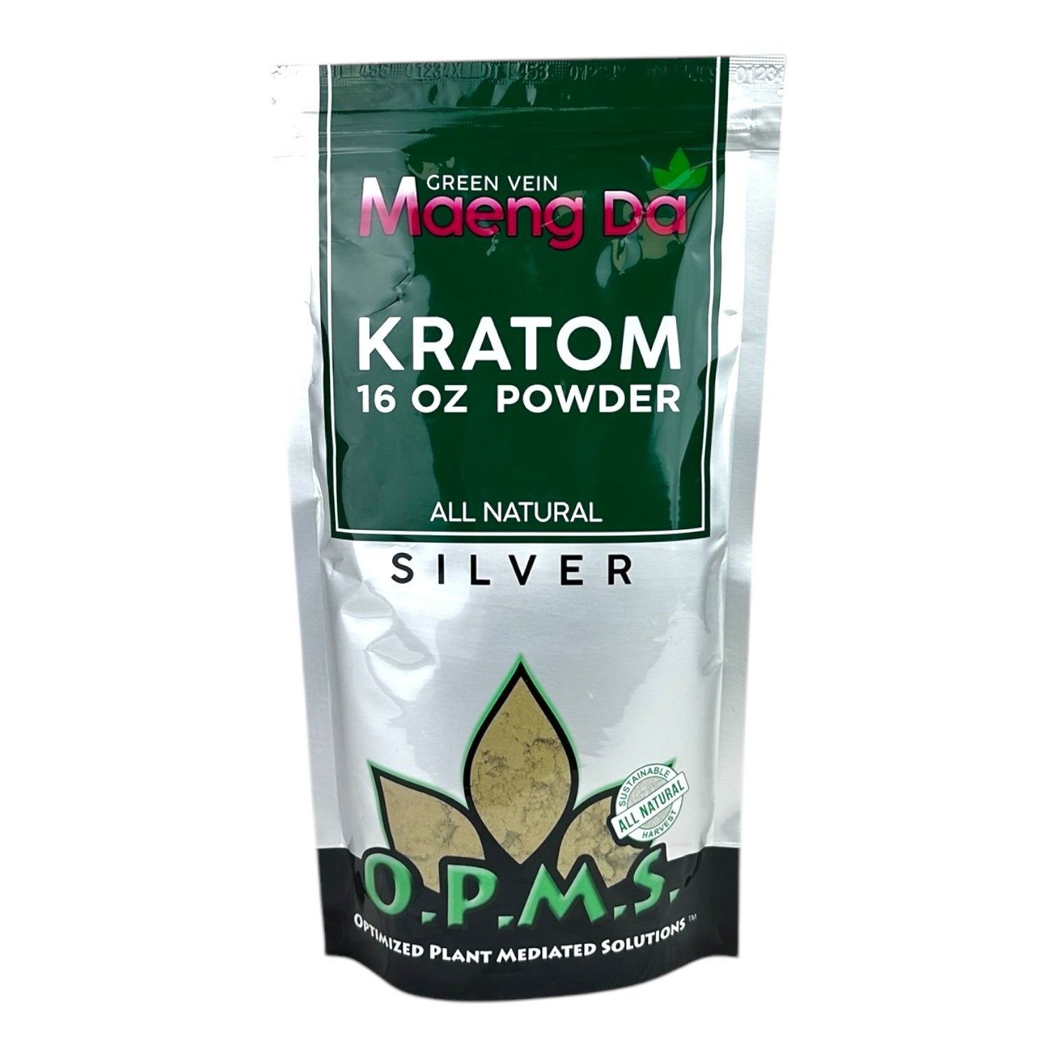 OPMS Kratom Silver Powder 16oz