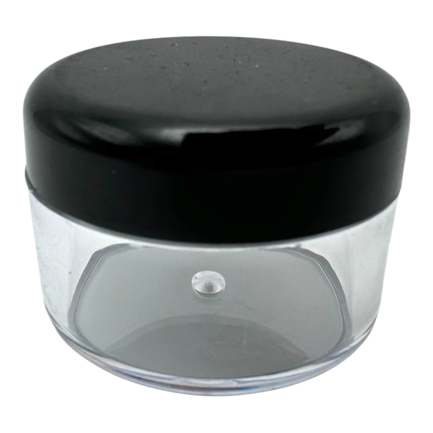 15ml Clear Plastic Jar with Black Cap