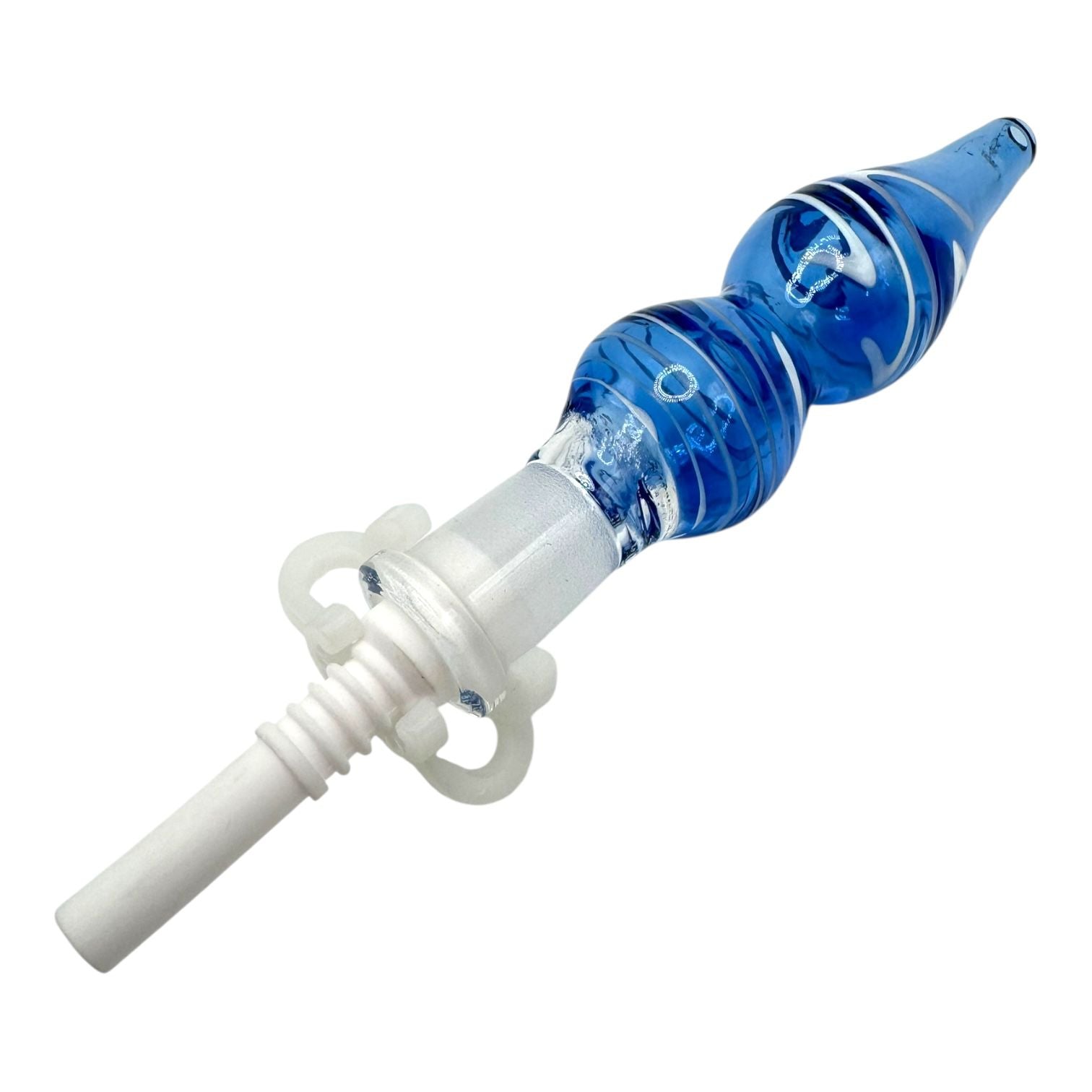  3.5" Color Bubble WigWag Glass Nectar Collector 