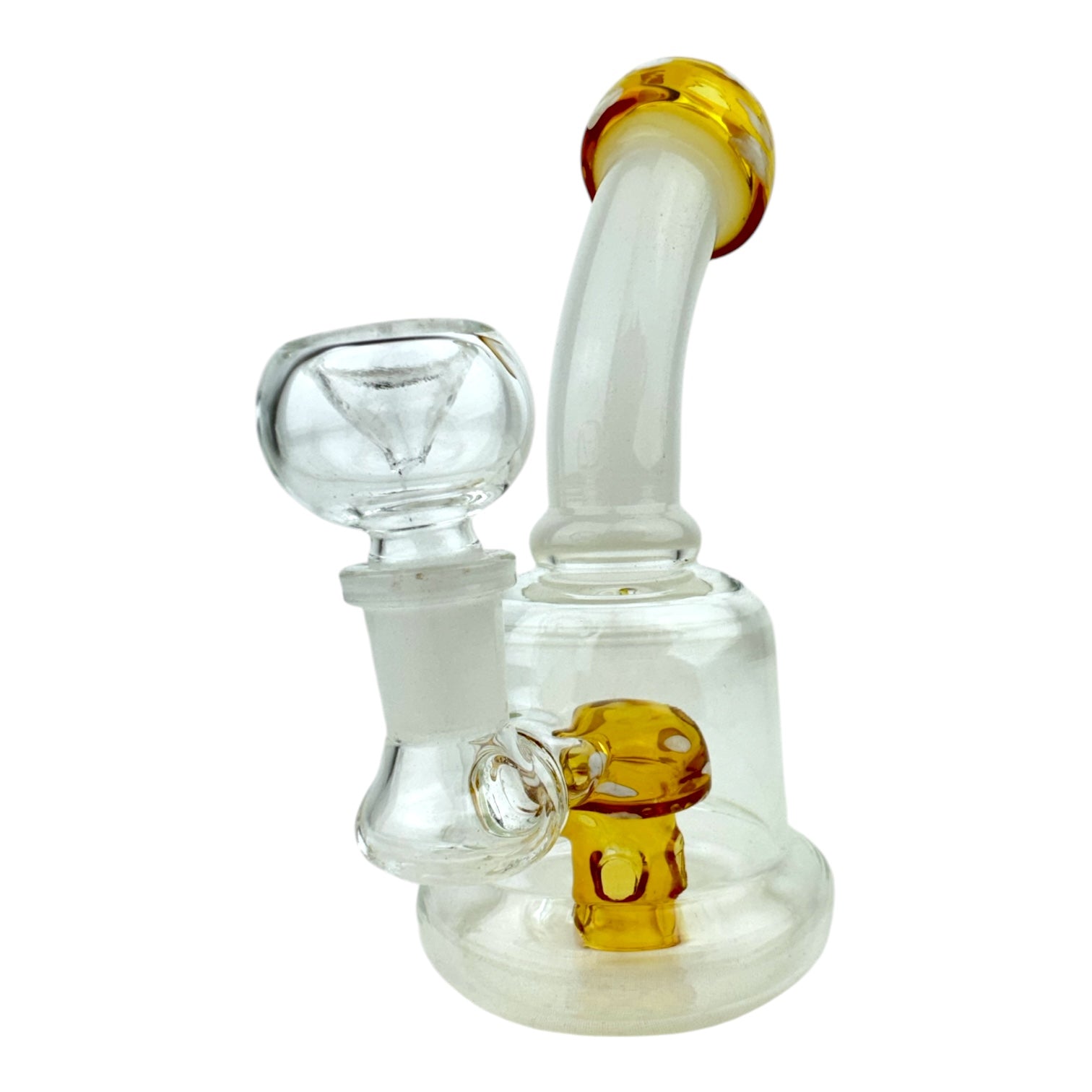 6.5” Mushroom Glass Water Pipe 