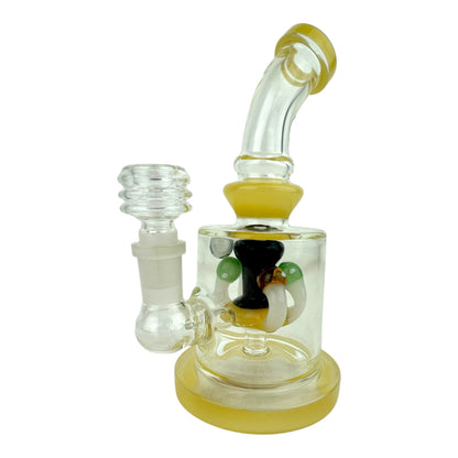 7" Mushroom Perc Glass Water Pipe