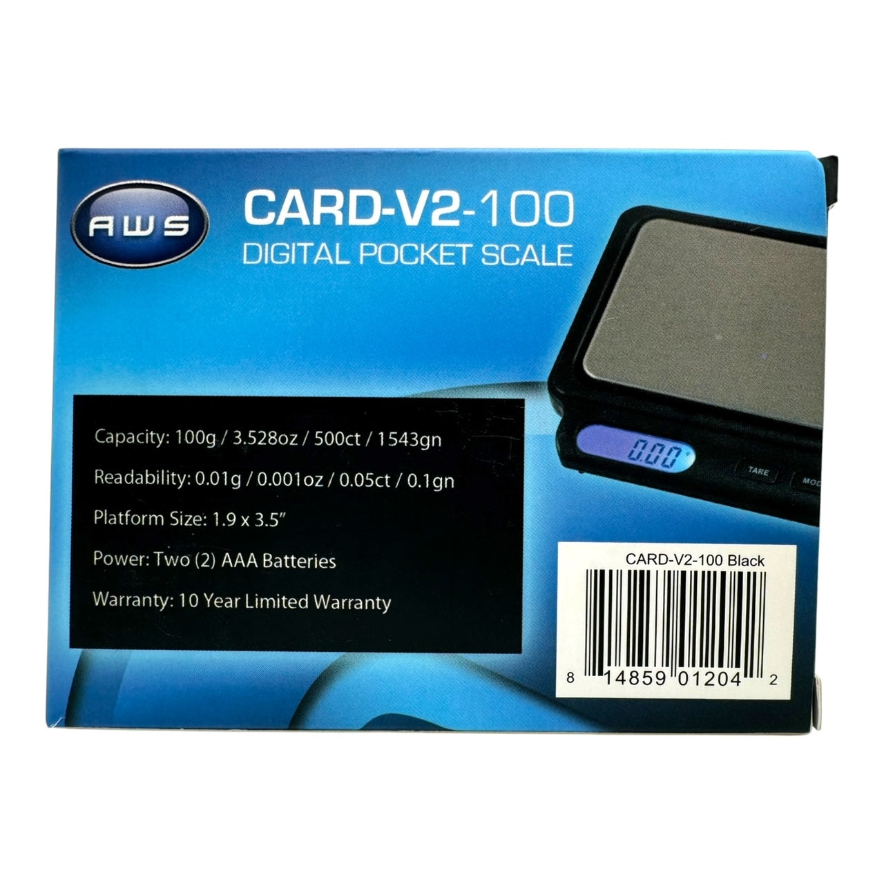 AWS Card-V2-100 Digital Pocket Scale 