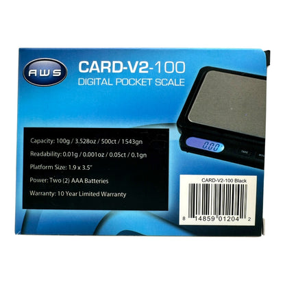 AWS Card-V2-100 Digital Pocket Scale 