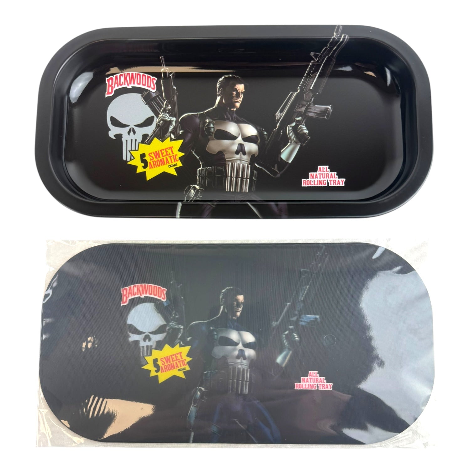 BW 3D Small Metal Rolling Tray with Magnetic