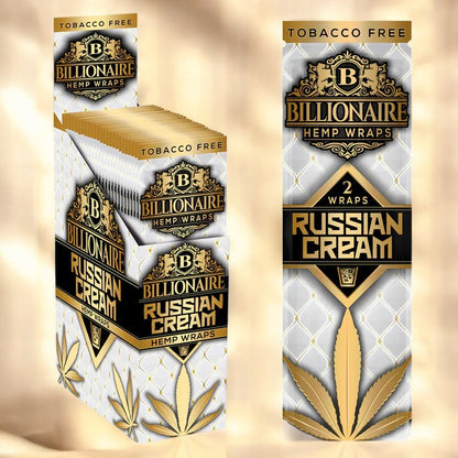 Buy Billionaire Hemp Wraps - Russian Cream at Wholesale