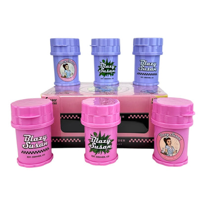 Blazy Susan 6 Large 4-Piece Herb Saver Grinders