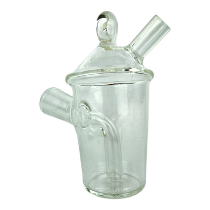 Cup Blunt Bubbler Glass Pendant 