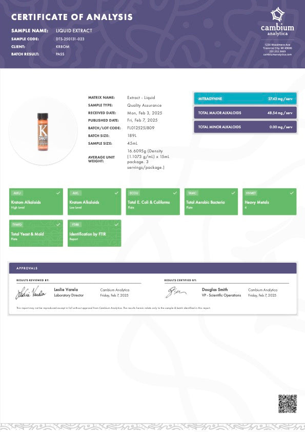 K Shot Extract Liquid Shot 0.5floz