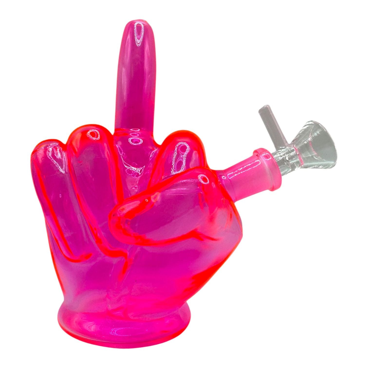 Middle Finger Glass Water Pipe
