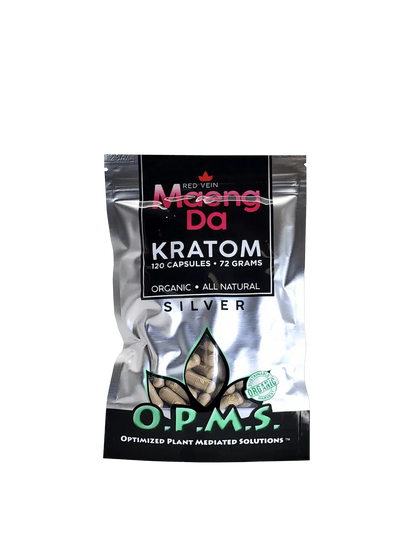 OPMS Kratom Silver Capsules 120 Count