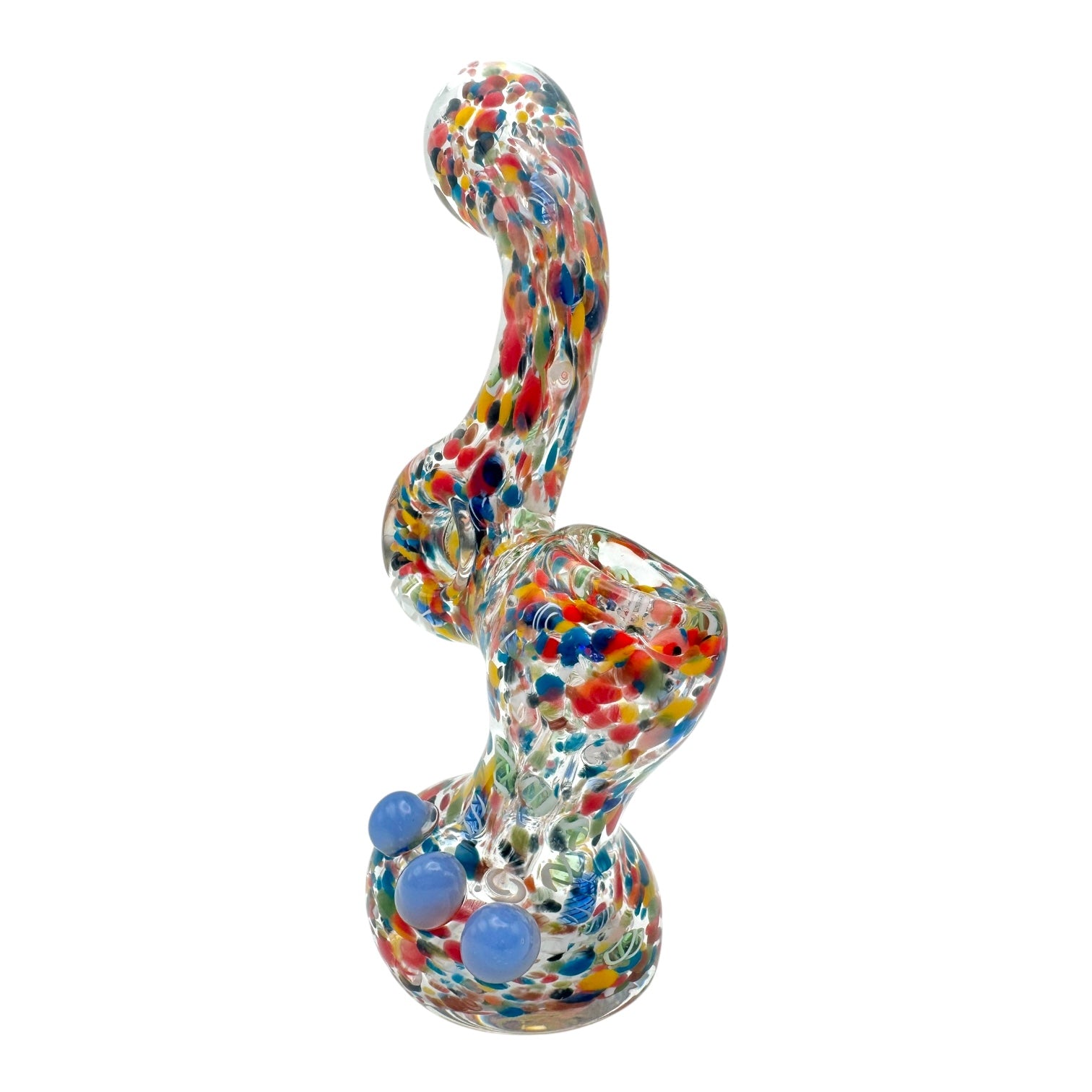 Rainbow Donut Glass Bubbler