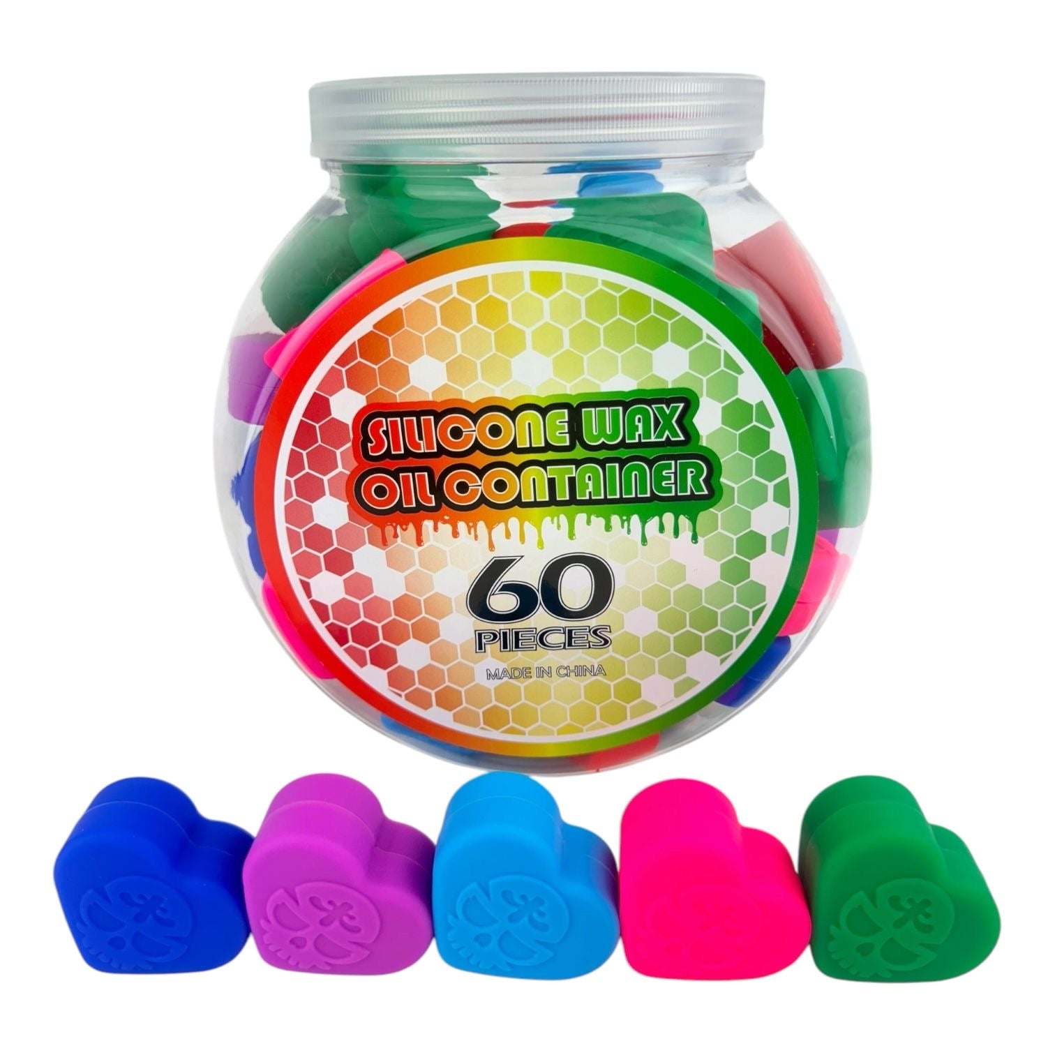 Silicone Wax Oil Container 60pc Jar 