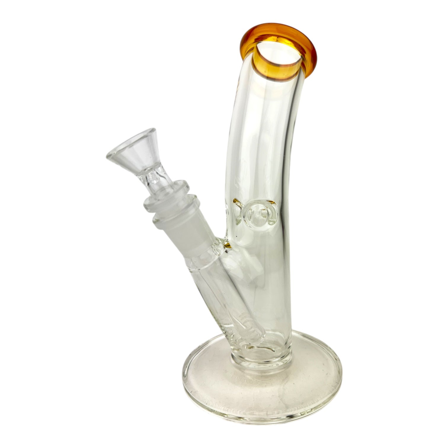 8" Colored Top Bent Tube Ice Catcher G/G Glass Water Pipe "WP- 5142"