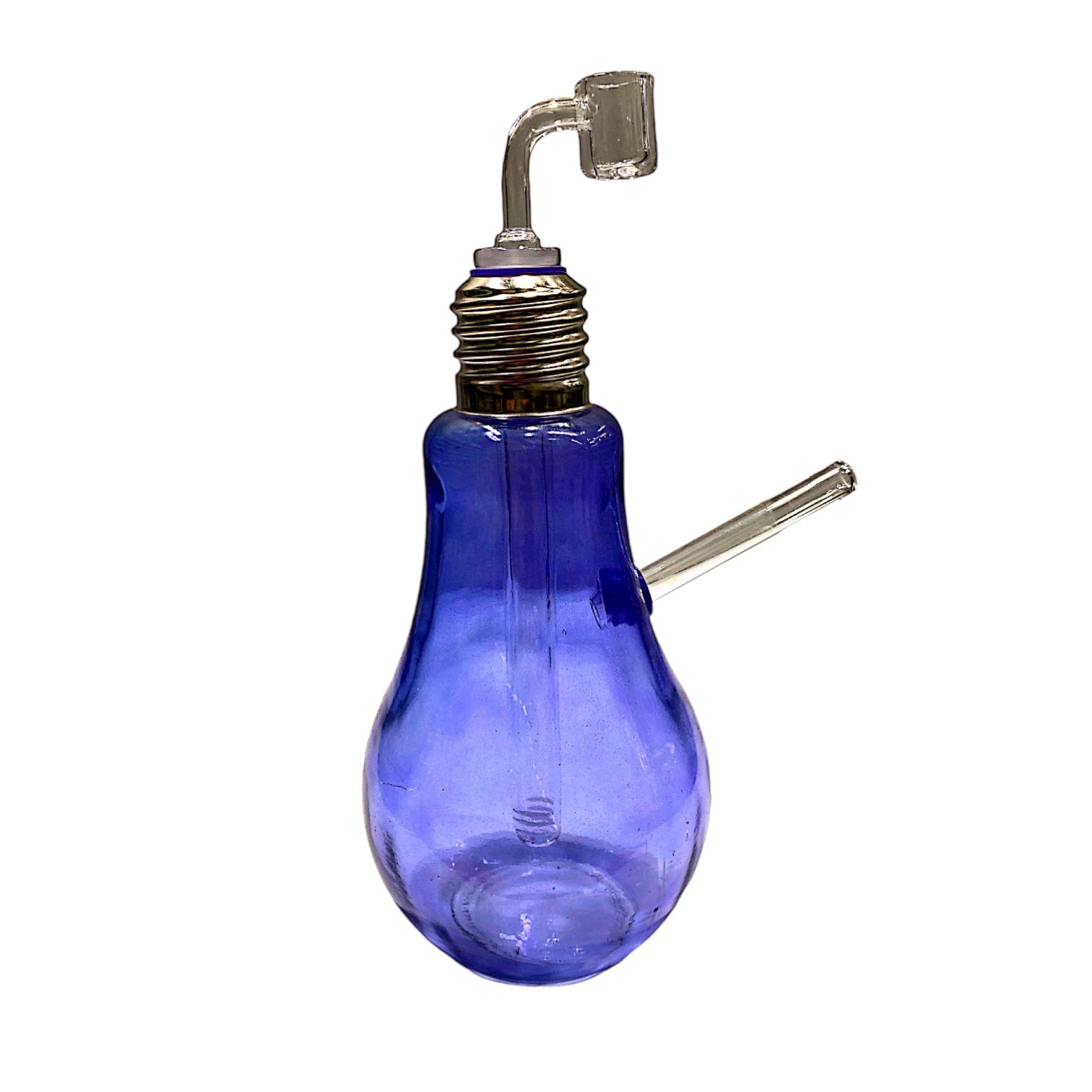 Large Light Bulb Oil Burner Bubbler Water Pipe (Assorted Colors)