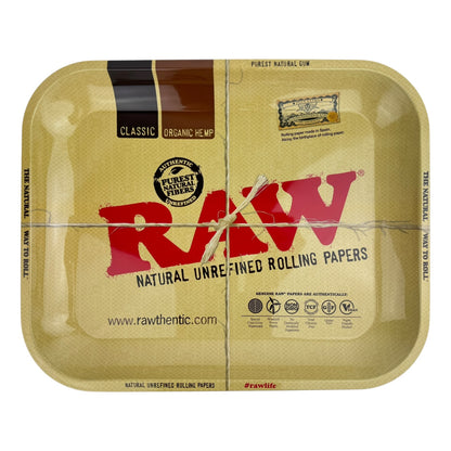 14″ x 11″ Raw Large Metal Rolling Tray