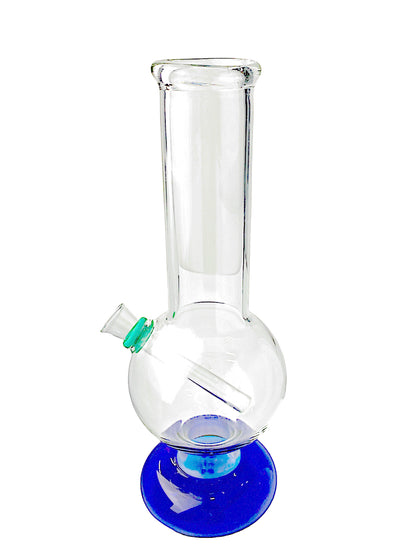 11" Straight Double Bubble Glass Water Pipe (PL-22-19)